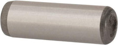 Unbrako - 1/4" Diam x 3/4" Pin Length Grade 8 Alloy Steel Oversized Dowel Pin - C 60 (Surface) & C 50-58 Hardness, 7,370 Lb Breaking Strength, 1 Beveled & 1 Rounded End - Caliber Tooling