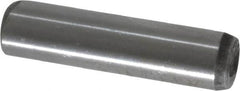 Unbrako - 3/8" Diam x 1-1/2" Pin Length Grade 8 Alloy Steel Oversized Dowel Pin - C 60 (Surface) & C 50-58 Hardness, 16,580 Lb Breaking Strength, 1 Beveled & 1 Rounded End - Caliber Tooling