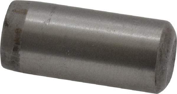 Unbrako - 7/16" Diam x 1" Pin Length Grade 8 Alloy Steel Oversized Dowel Pin - C 60 (Surface) & C 50-58 Hardness, 22,540 Lb Breaking Strength, 1 Beveled & 1 Rounded End - Caliber Tooling