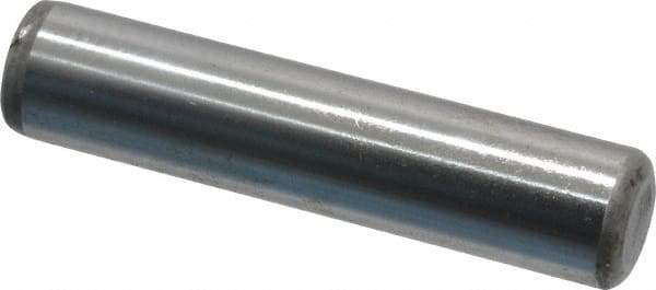 Unbrako - 7/16" Diam x 2" Pin Length Grade 8 Alloy Steel Oversized Dowel Pin - C 60 (Surface) & C 50-58 Hardness, 22,540 Lb Breaking Strength, 1 Beveled & 1 Rounded End - Caliber Tooling