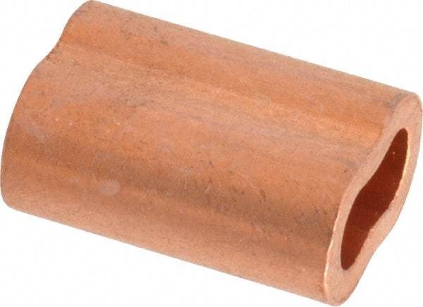 Value Collection - 1/4" Oval Compression Sleeve - Copper - Caliber Tooling