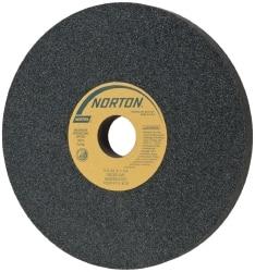 Norton - 12" Diam x 3" Hole x 1" Thick, I Hardness, 60 Grit Surface Grinding Wheel - Silicon Carbide, Type 1, Medium Grade, 2,070 Max RPM, Vitrified Bond, No Recess - Caliber Tooling