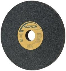 Norton - 12" Diam x 3" Hole x 1" Thick, I Hardness, 60 Grit Surface Grinding Wheel - Silicon Carbide, Type 1, Medium Grade, 2,070 Max RPM, Vitrified Bond, No Recess - Caliber Tooling