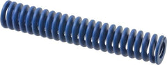 Associated Spring Raymond - 25mm Hole Diam, 12.5mm Rod Diam, 5-1/2" Free Length, Blue Die Spring - 1206.4 N Max Deflection, 52mm Max Deflection, Medium Duty, Chromium Alloy Steel - Caliber Tooling