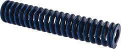 Associated Spring Raymond - 50mm Hole Diam, 25mm Rod Diam, 10" Free Length, Blue Die Spring - 4170.5 N Max Deflection, 95mm Max Deflection, Medium Duty, Chromium Alloy Steel - Caliber Tooling