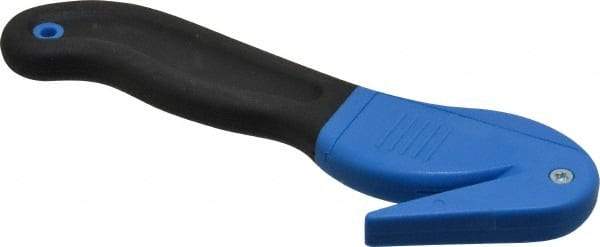 ICT - Fixed Safety Cutter - 1.65" Blade, Blue & Black Ergonomic Grip Handle, 1 Blade Included - Caliber Tooling