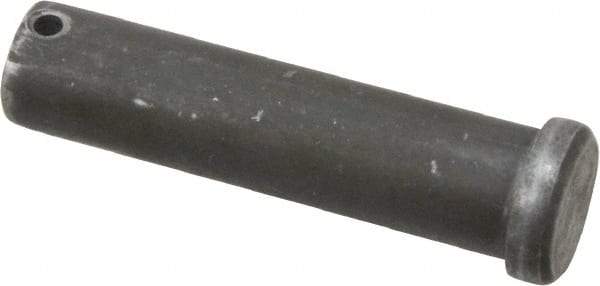 Made in USA - 3/4" Pin Diam, 3" OAL, Standard Clevis Pin - 5/32" Hole, 2-27/32" Usable Length, Uncoated Steel - Caliber Tooling