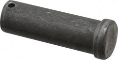 Made in USA - 1" Pin Diam, 3" OAL, Standard Clevis Pin - 13/64" Hole, 2-51/64" Usable Length, Uncoated Steel - Caliber Tooling