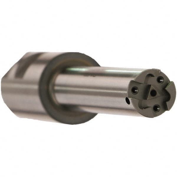 Emuge - 23.85mm Cut Diam, 80mm Max Hole Depth, 25mm Shank Diam, Internal Indexable Thread Mill - Insert Style GF6431, 3 Inserts, Toolholder Style GZ34, 138mm OAL - Caliber Tooling