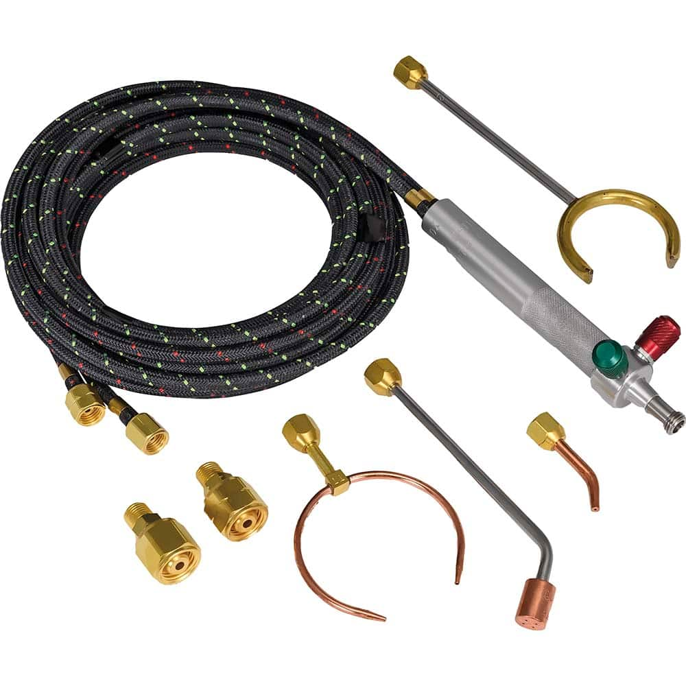 Oxygen/Acetylene Torch Kits; Type: Brazing Kit; Accessories: 10' Kevlar Hose A 3/8″ Fittings, Hose Adaptors to B 9/16″ Fittings; Style: C2