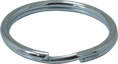 Made in USA - 1.264" ID, 1.48" OD, 0.142" Thick, Split Ring - Grade 2 Spring Steel, Zinc-Plated Finish - Caliber Tooling