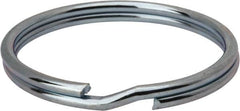 Made in USA - 1.635" ID, 1.865" OD, 0.175" Thick, Split Ring - Grade 2 Spring Steel, Zinc-Plated Finish - Caliber Tooling