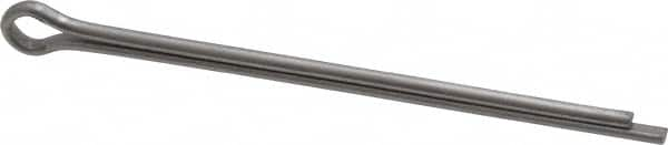 Made in USA - 1/8" Diam x 2-1/2" Long Extended Prong Cotter Pin - Grade 18-8, Uncoated, Stainless Steel - Caliber Tooling