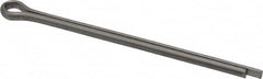 Made in USA - 5/32" Diam x 3" Long Extended Prong Cotter Pin - Grade 18-8, Uncoated, Stainless Steel - Caliber Tooling