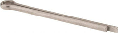 Made in USA - 3/16" Diam x 2-1/2" Long Extended Prong Cotter Pin - Grade 18-8, Uncoated, Stainless Steel - Caliber Tooling