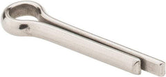 Made in USA - 1/4" Diam x 1-1/4" Long Extended Prong Cotter Pin - Grade 18-8, Uncoated, Stainless Steel - Caliber Tooling