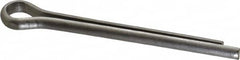 Made in USA - 1/4" Diam x 2-1/2" Long Extended Prong Cotter Pin - Grade 18-8, Uncoated, Stainless Steel - Caliber Tooling