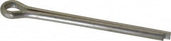 Made in USA - 1/4" Diam x 3" Long Extended Prong Cotter Pin - Grade 18-8, Uncoated, Stainless Steel - Caliber Tooling