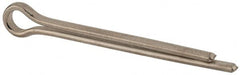 Made in USA - 3/8" Diam x 4" Long Extended Prong Cotter Pin - Grade 18-8, Uncoated, Stainless Steel - Caliber Tooling