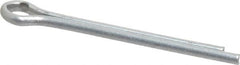 Made in USA - 1/8" Diam x 1-1/2" Long Extended Prong Cotter Pin - Grade 2, Zinc-Plated, Steel - Caliber Tooling