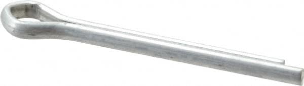 Made in USA - 3/16" Diam x 1-3/4" Long Extended Prong Cotter Pin - Grade 2, Zinc-Plated, Steel - Caliber Tooling