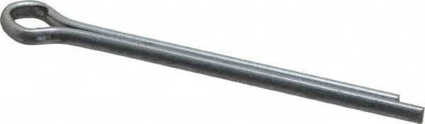 Made in USA - 3/16" Diam x 2-1/2" Long Extended Prong Cotter Pin - Grade 2, Zinc-Plated, Steel - Caliber Tooling