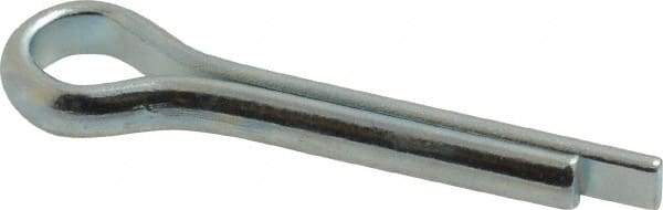 Made in USA - 1/4" Diam x 1-1/4" Long Extended Prong Cotter Pin - Grade 2, Zinc-Plated, Steel - Caliber Tooling