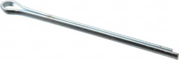 Made in USA - 3/8" Diam x 6" Long Extended Prong Cotter Pin - Grade 2, Zinc-Plated, Steel - Caliber Tooling