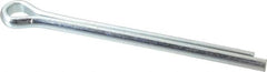 Made in USA - 1/2" Diam x 6" Long Extended Prong Cotter Pin - Grade 2, Zinc-Plated, Steel - Caliber Tooling