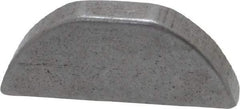 Made in USA - #405 Standard Woodruff Key - 5/8" Long x 1/8" Wide, Alloy Steel - Caliber Tooling