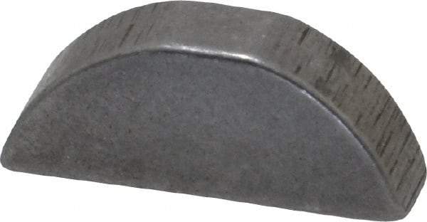 Made in USA - #606 Standard Woodruff Key - 3/4" Long x 3/16" Wide, Alloy Steel - Caliber Tooling