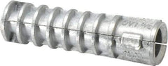 Powers Fasteners - 5/8" Diam, 5/8" Drill, Lag Shield Concrete Anchor - Zamac Alloy, Zinc-Plated Finish, Flat Head - Caliber Tooling