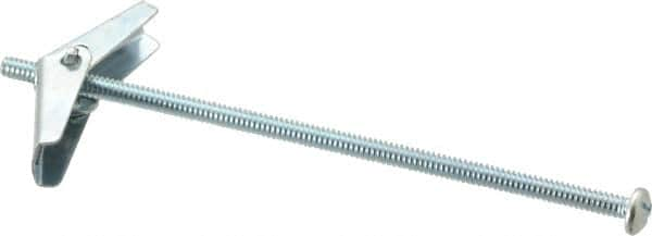 Powers Fasteners - 3/16" Screw, 3/16" Diam, 5" Long, Toggle Bolt Drywall & Hollow Wall Anchor - 1/2" Drill, Zinc Plated, Steel, Grade Zamac 7, Use in Drywall & Wallboard - Caliber Tooling