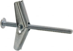 Powers Fasteners - 1/8" Screw, 1/8" Diam, 2" Long, Toggle Bolt Drywall & Hollow Wall Anchor - 3/8" Drill, Zinc Plated, Steel, Grade Zamac 7, Use in Drywall & Wallboard - Caliber Tooling