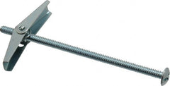 Powers Fasteners - 1/8" Screw, 1/8" Diam, 3" Long, Toggle Bolt Drywall & Hollow Wall Anchor - 3/8" Drill, Zinc Plated, Steel, Grade Zamac 7, Use in Drywall & Wallboard - Caliber Tooling