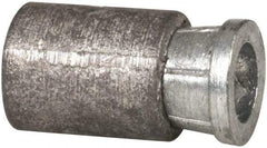 Powers Fasteners - 5/16" Diam, 5/16" Drill, 4-1/2" Min Embedment Caulk-In Concrete Anchor - Lead Alloy (Caulking Sleeve)/Zamac Alloy (Cone), Flat Head - Caliber Tooling