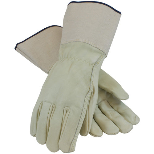 ‎68-101G/L Leather Drivers Gloves - Top Grain Cowhide Drivers - Superior Grade - Straight Thumb - Gauntlet Cuff - Exact Industrial Supply