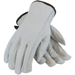 ‎68-163/XXXL Leather Drivers Gloves - Top Grain Cowhide Leather Drivers - Regular Grade - Keystone Thumb - Exact Industrial Supply