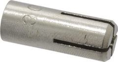 Powers Fasteners - 1/4" Diam, 3/8" Drill, 1-5/8" Min Embedment Drop-In Concrete Anchor - 303 Stainless Steel, 7/16" Thread Length - Caliber Tooling