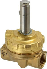 Parker - 1/2" Port, Two Way, Piloted Diaphragm, Brass Solenoid Valve - Normally Closed, 300 Max PSI, NBR Seal - Caliber Tooling