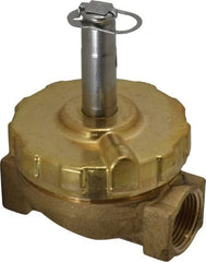 Parker - 3/4" Port, Two Way, Piloted Diaphragm, Brass Solenoid Valve - Normally Closed, 50 Max PSI, EPDM Seal - Caliber Tooling