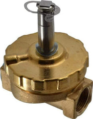 Parker - 3/4" Port, Two Way, Piloted Diaphragm, Brass Solenoid Valve - Normally Closed, 125 Max PSI, PTFE Seal - Caliber Tooling