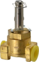 Parker - 1/8" Port, Three Way, Direct Acting, Brass Solenoid Valve - Normally Closed, 200 Max PSI, NBR Seal - Caliber Tooling