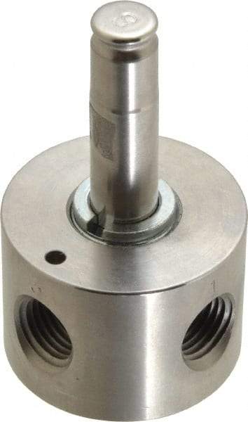 Parker - 1/4" Port, Three Way, Direct Acting, Stainless Steel Solenoid Valve - Normally Closed, 125 Max PSI, NBR Seal - Caliber Tooling