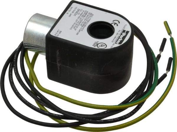 Parker - 24 Volt, 18 Coil Lead Length, Class F, Solenoid Coil - 16.0 Watt, NEMA 4X Enclosure, Use with Parker Skinner Gold Ring Series Valves - Caliber Tooling