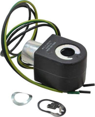 Parker - 12 Volt, 18 Coil Lead Length, Class F, Solenoid Coil - 11.5 Watt, NEMA 4X Enclosure, Use with Parker Skinner Gold Ring Series Valves - Caliber Tooling