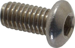 Value Collection - M6x1.00 Metric Coarse Hex Socket Drive, Button Screw - Grade 18-8 Stainless Steel, Fully Threaded, 12mm Length Under Head - Caliber Tooling