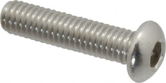 Value Collection - M6x1.00 Metric Coarse Hex Socket Drive, Button Screw - Grade 18-8 Stainless Steel, Partially Threaded, 25mm Length Under Head - Caliber Tooling