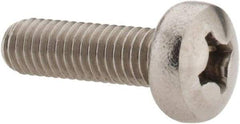 Value Collection - M6x1.00 Metric Coarse, 20mm Length Under Head Phillips Drive Machine Screw - Pan Head, Grade 18-8 Stainless Steel, Uncoated, Without Washer - Caliber Tooling