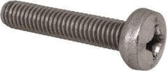 Value Collection - M6x1.00 Metric Coarse, 30mm Length Under Head Phillips Drive Machine Screw - Pan Head, Grade 18-8 Stainless Steel, Uncoated, Without Washer - Caliber Tooling